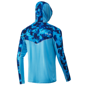 HUK ICON X REFRACTION CAMO HOODIE